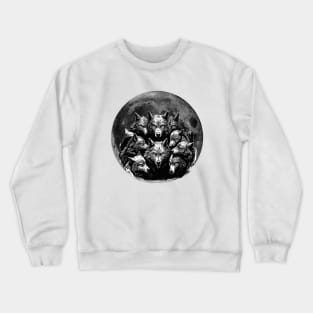 The wolves and the moon Crewneck Sweatshirt